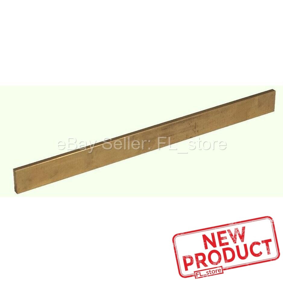 Solid Brass Flat Stock 1/8" x 1/2" x 3 Feet Alloy 360 Mill 36" Long Rectangle