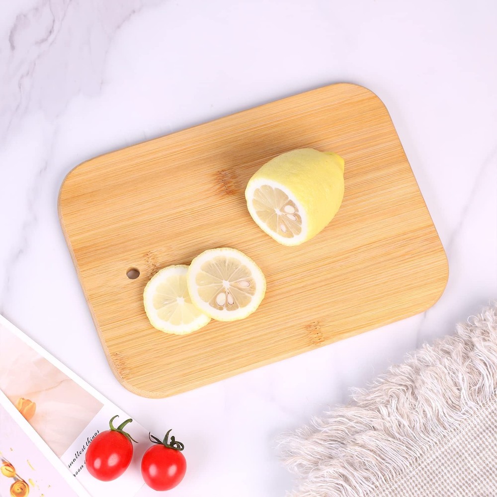 Cutting Board Set for Kitchen,Small Cutting Boards with Holder,Serving Boards...