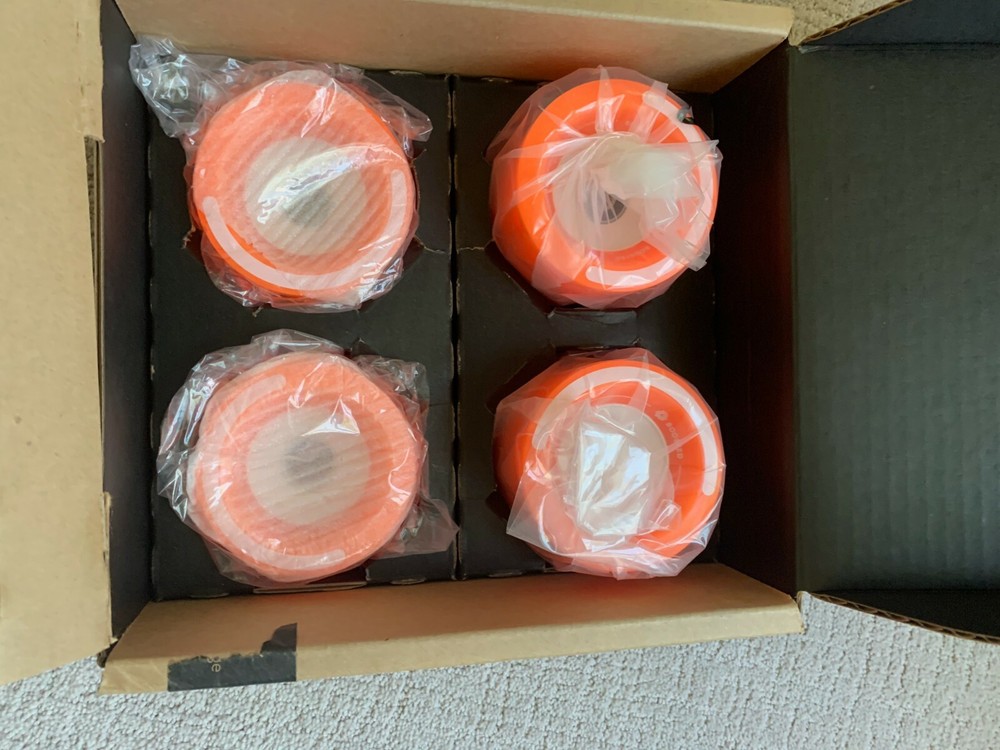 Boosted 80mm lunar orange wheels(New in Box)