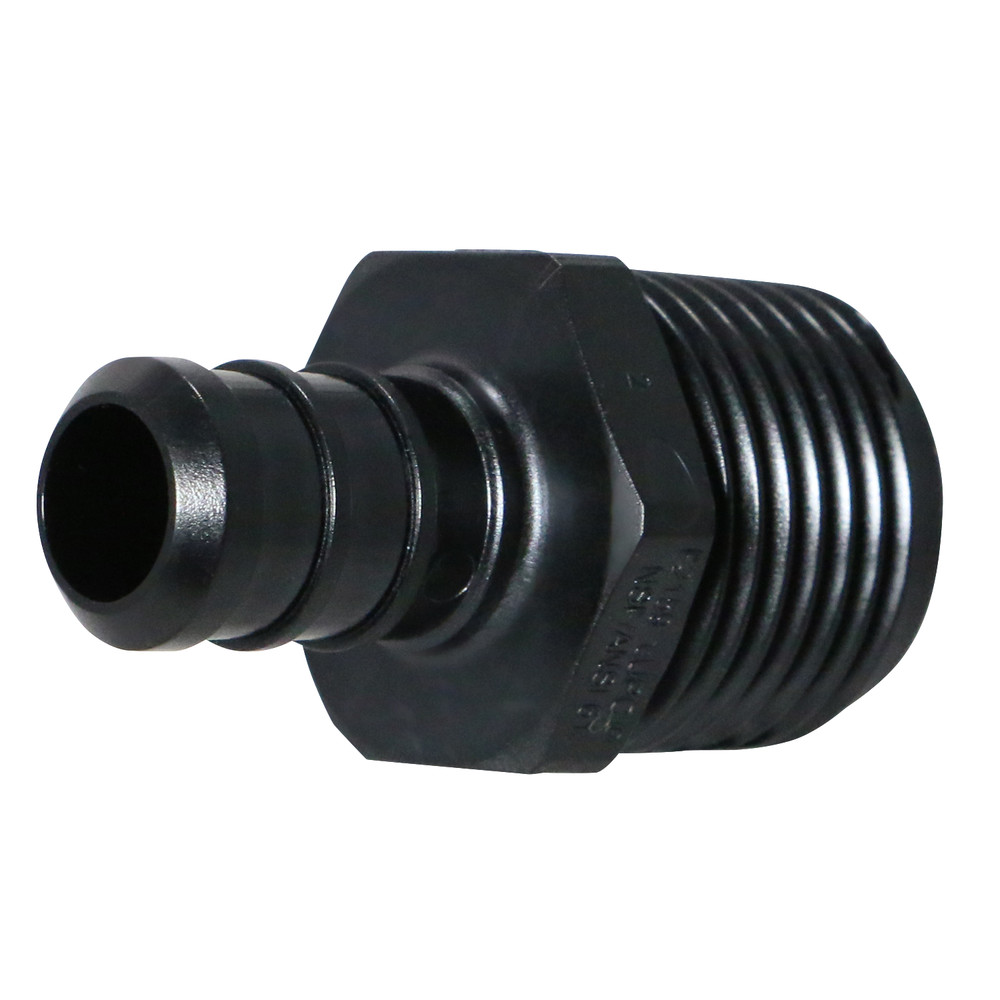 1 Pack XFITTING 1/2" PEX-B x 3/4" Male NPT Adapter, Poly Alloy, NSF, CUPC