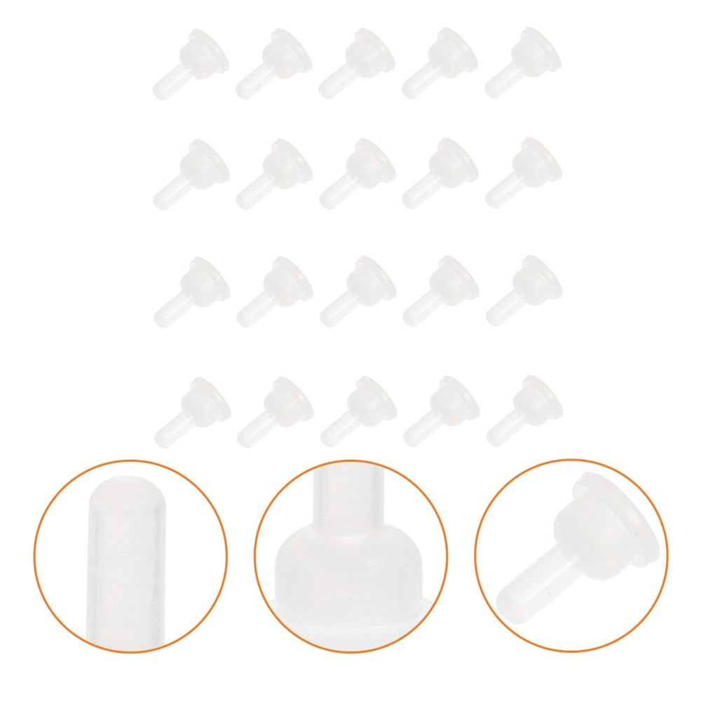 40 Pcs Replacement Silicone Pet Nurser Nipples Pacifiers for Feeding Bottles