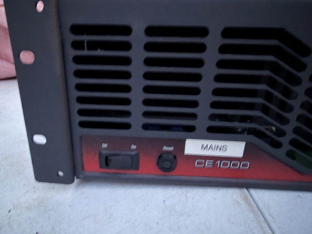 Rack Mount Crown CE1000 2-Channel Power Amplifier AS IS Untested / Powers On