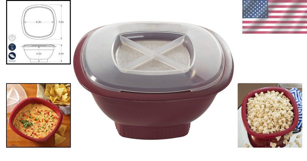 Quick Microwave Popcorn Popper, 12 Cup