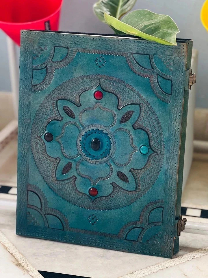 Goat Handmade Prime Blue Leather Journal Seven Stone journal