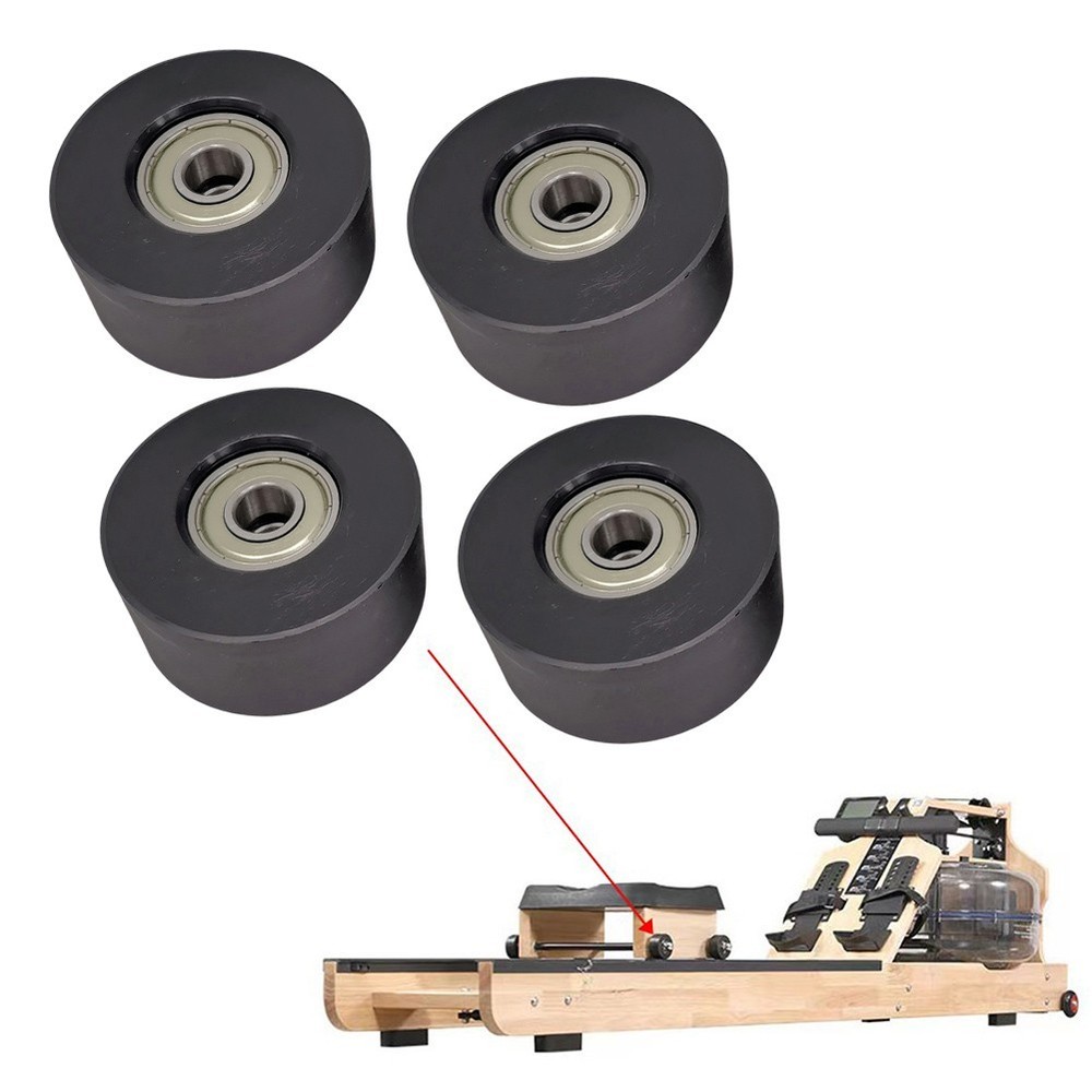 Smooth Rolling Replacement Wheels for Rowing Machine Seats Package of Four