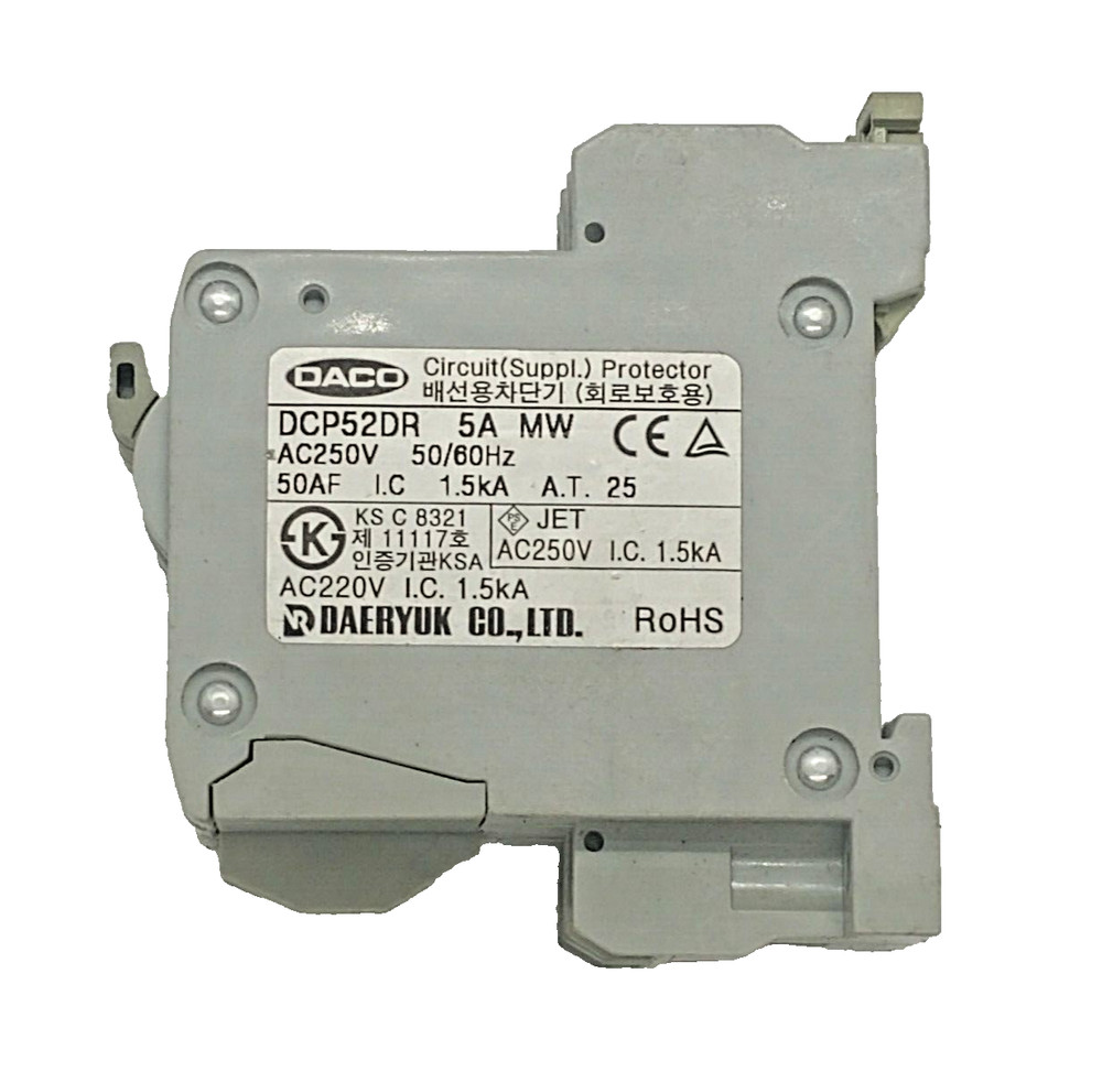 DACO DCP52DR / 5A /  250AC Circuit Protector
