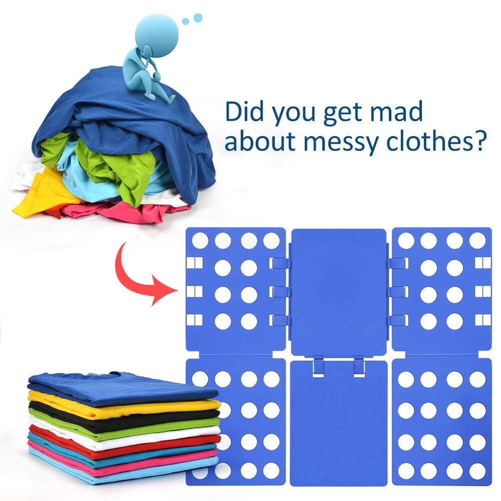 V1 Shirt Folding Board t Shirts Clothes Folder Durable Plastic Laundry folder...