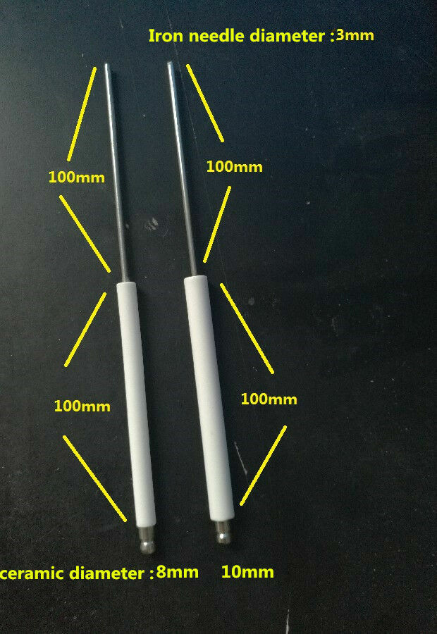 10pc Long Ceramic Ignition Electrode/Sparker/Spark Ignitor Rod 10mm(10*100+100)