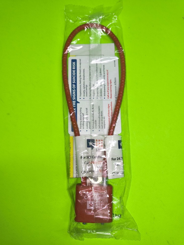 Red Gun Cable Lock 6.5" 2 Keys