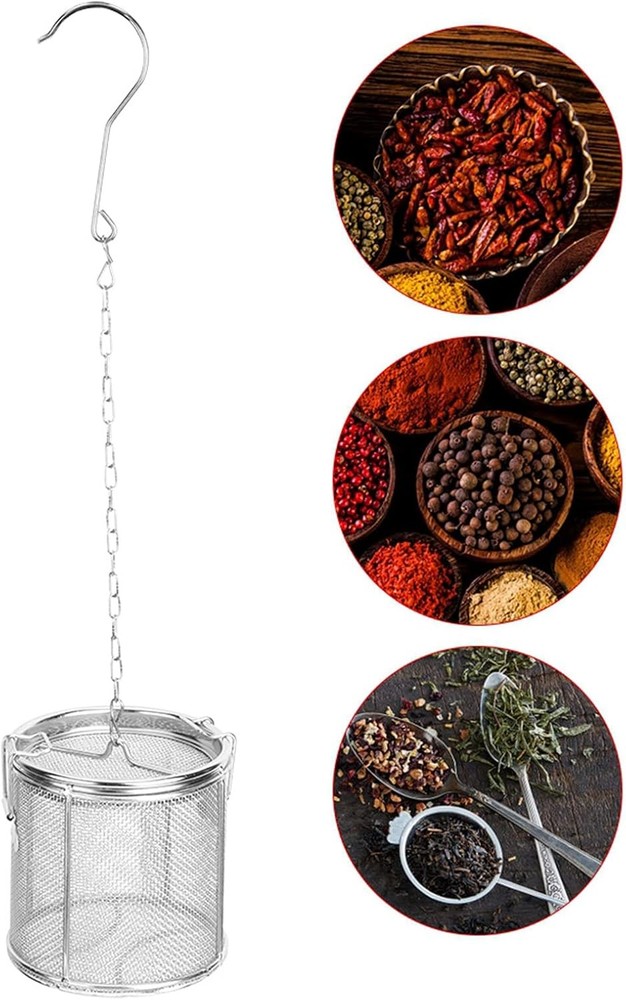 Tea Infuser, Stainless Steel Construction Wire Mesh Design Silver
