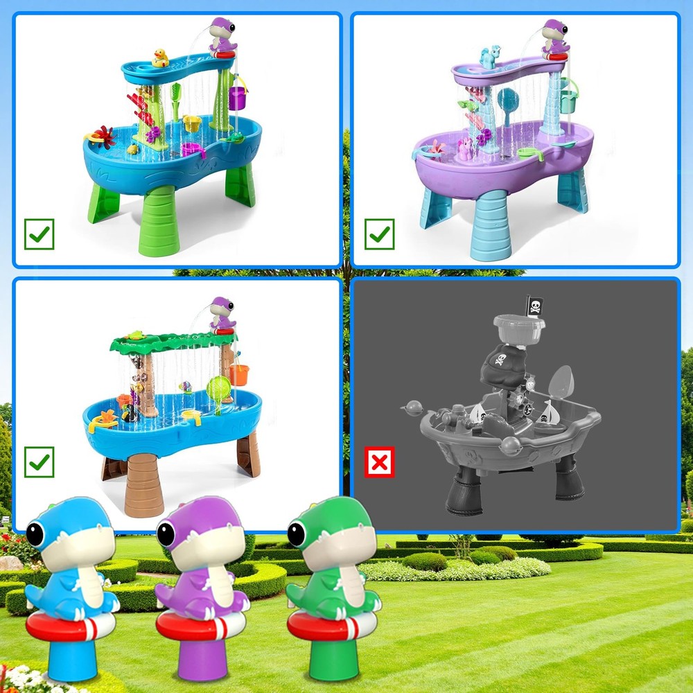 Dinosaur Battery Powered Water Table Pump Continuous Flow for Water Tables