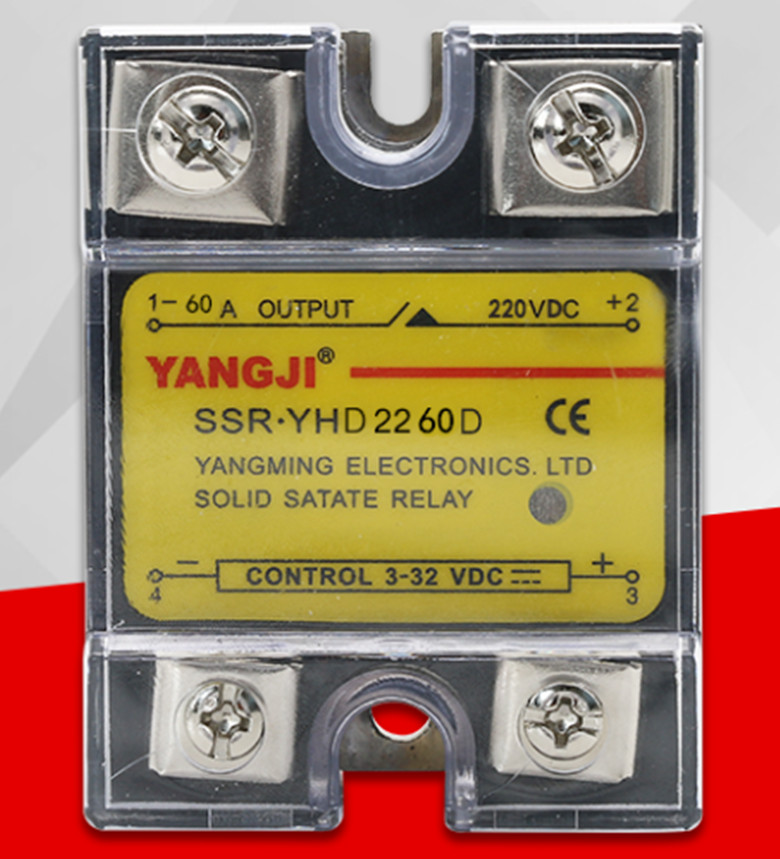 Single-phase SSR Solid State Relay DC Controlled DC DC-DC YHD2260D (60A) 220VDC