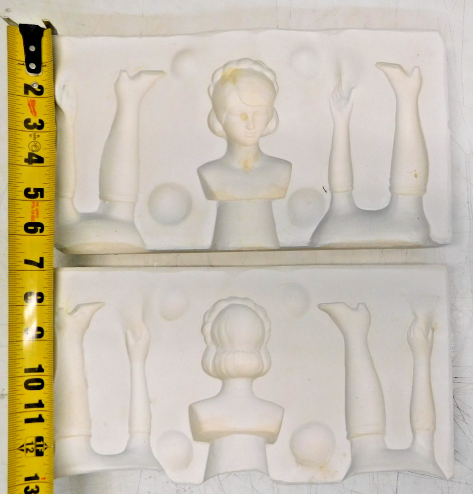Vintage Eddy's Mold Complete "Doll" E225 Ceramic Slip Casting Mold #103