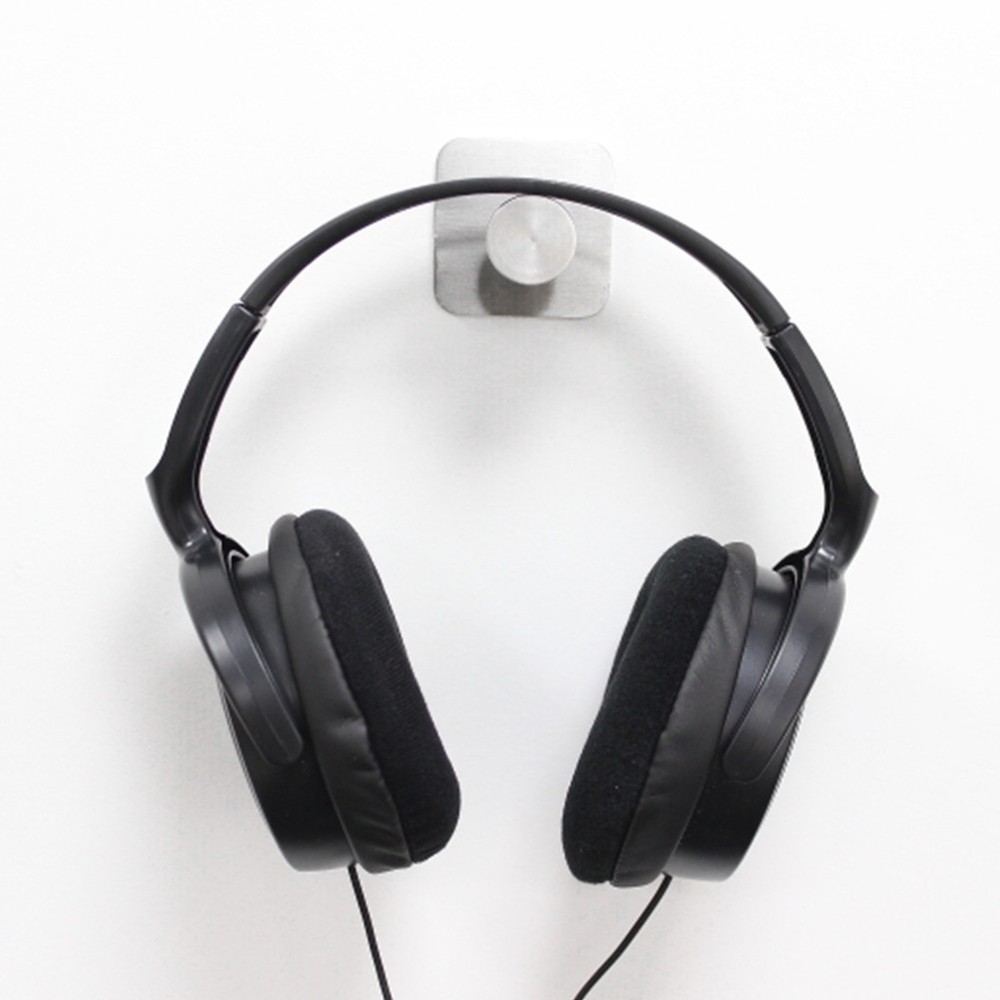 2 Pcs Sticky Hanging Hooks Extensible Headphone Stand Headset Hanger