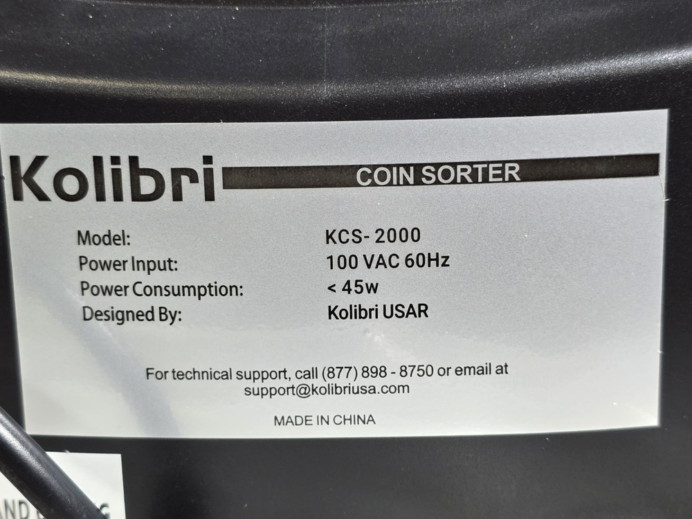 Kolibri KCS-2000 Coin Sorter