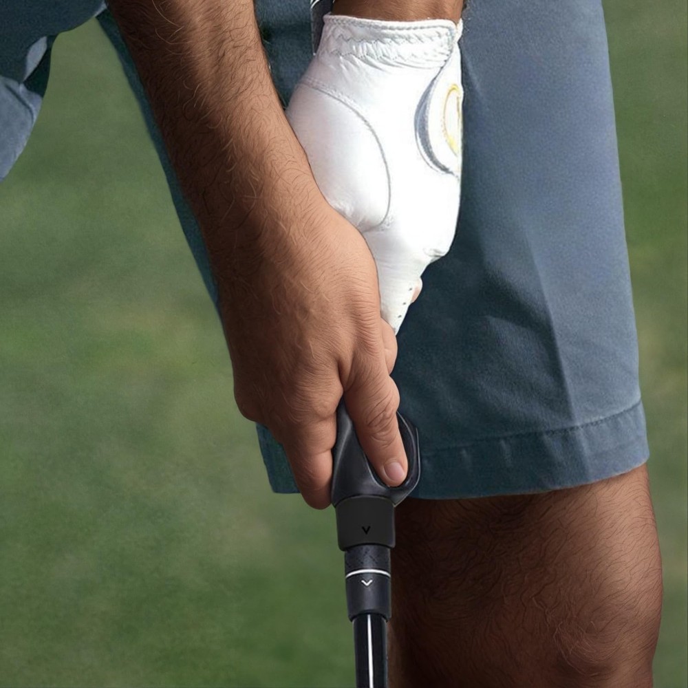 Golf Grip Trainer with Swing Correction Strap, 2-in-1 Training Aid for Arms S...
