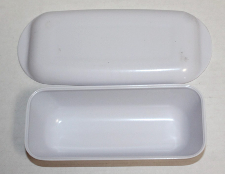 Melamine White Covered Butter Dish