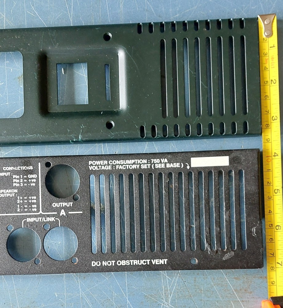 Citronic Conquest Amplifier Front and Rear panels.