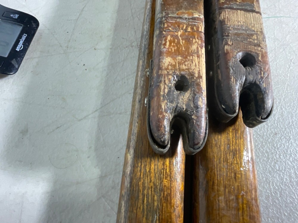 4 Vintage solid Teak Spars for sailboat Mast