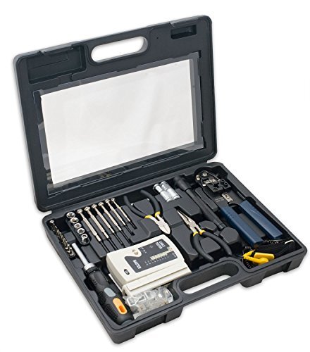50 Pieces Network Tool Repair Kit Ethernet Lan Cable Tester Computer Maintenance