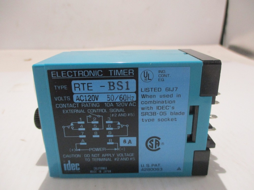 NEW IDEC RTE-BSI ELECTRONIC TIMER 120V