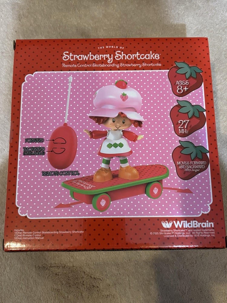 NEW, REMOTE CONTROL SKATEBOARDING STRAWBERRY SHORTCAKE