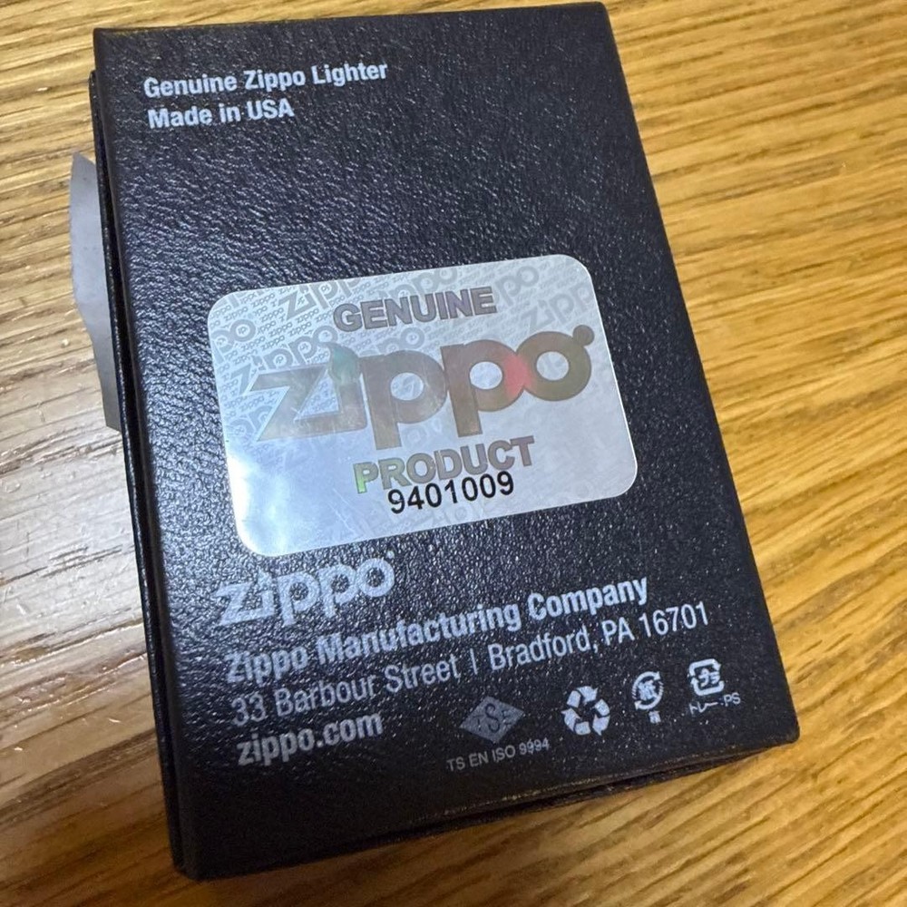 Zippo Lighter Dragon Tiger Japanese Pattern Red Gold Etching One Side Processing