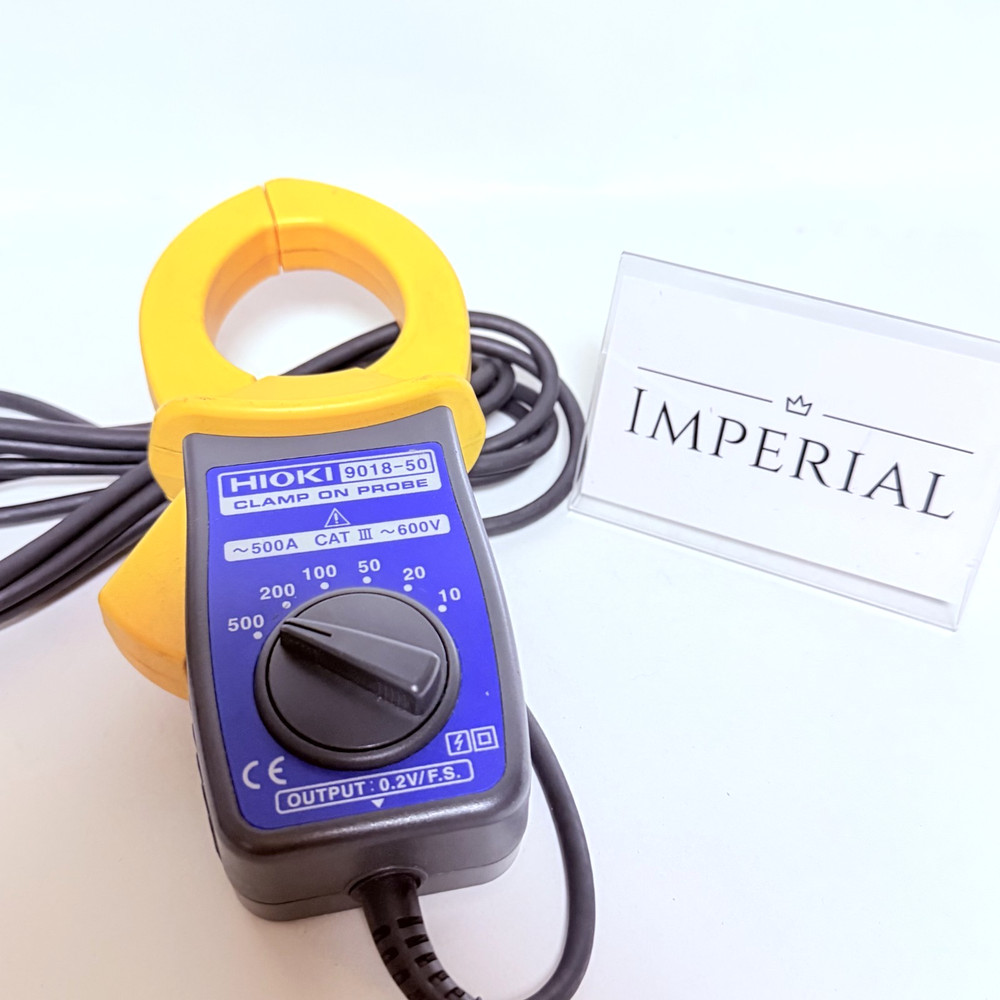 HIOKI 9018-50 Clamp-on Probe AC Current Sensor 500A Operation Confirmed Japan