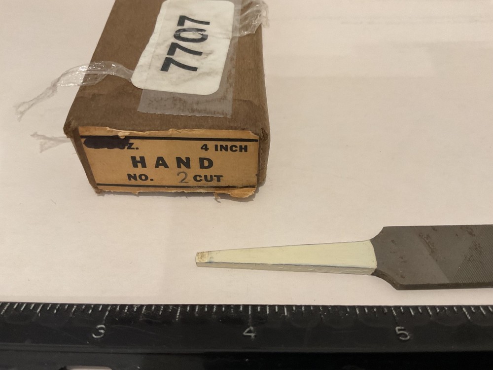 New Heller 4" Swiss Pattern Hand File, 2nd Cut