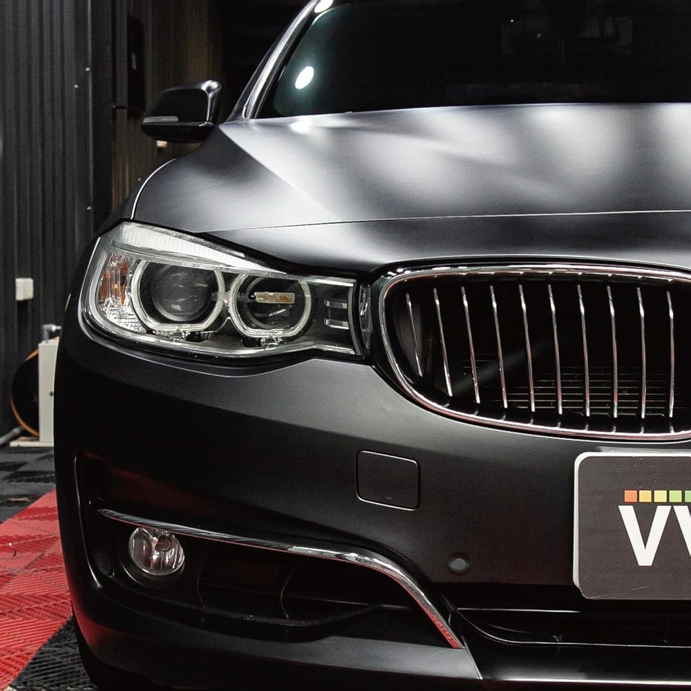 Matte Metallic Black Vinyl Wrap (1Ft X 5Ft)