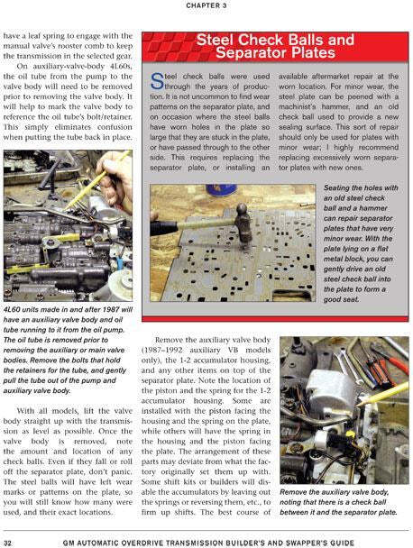Gm 700R4 4L60 4L60E Transmission Builder Swapper Guide