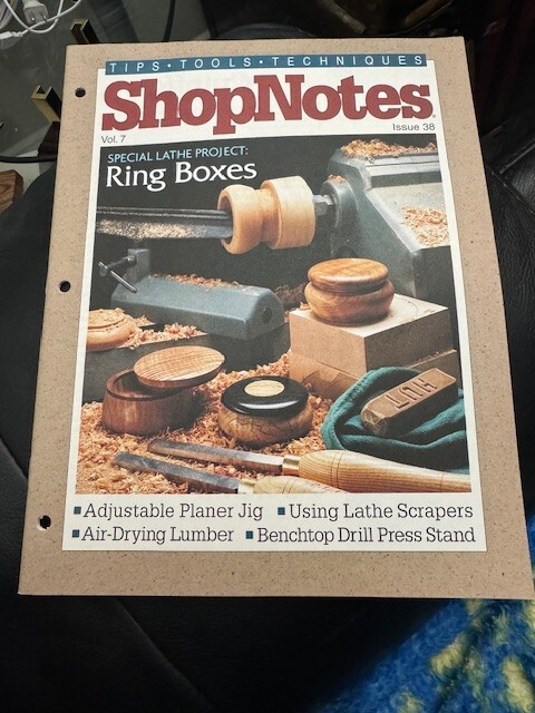 ShopNotes Magazine Volume 7 Issue 38 Special Lathe Project: Ring Boxes