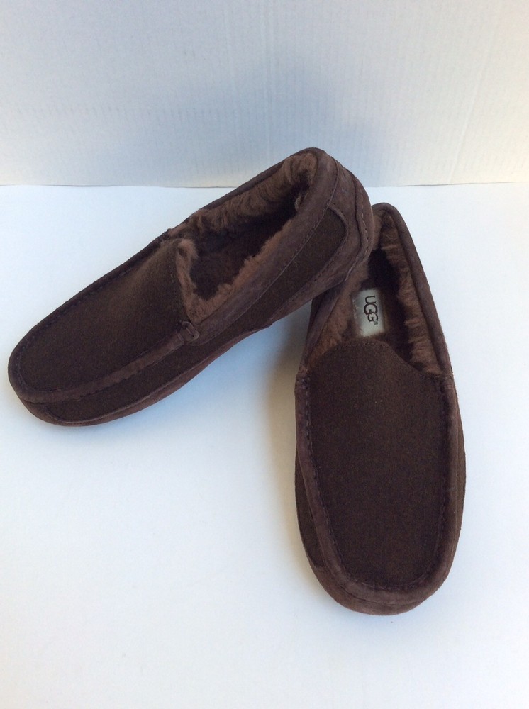 UGG Australia Ascot Wool Slippers Brown 3233 Size 8