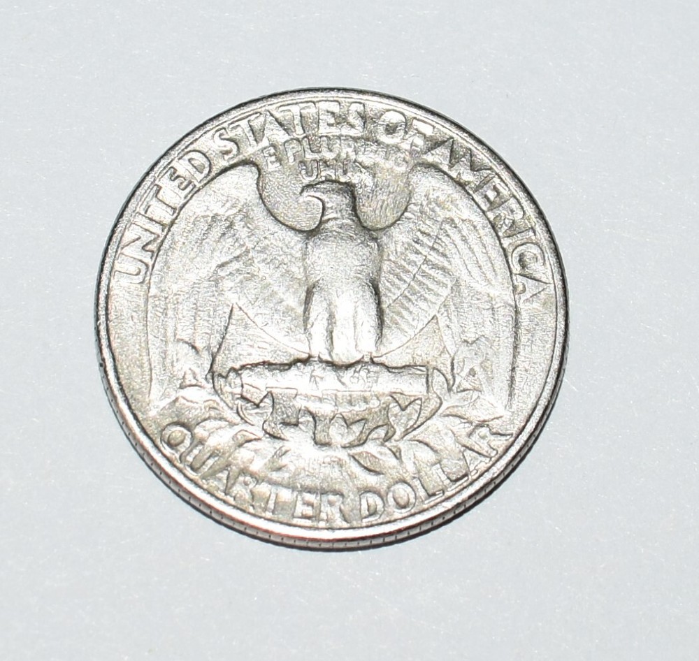 1981 P Quarter Filled Mint Mark Filled Lettering, Die Clash, DD Multi Error