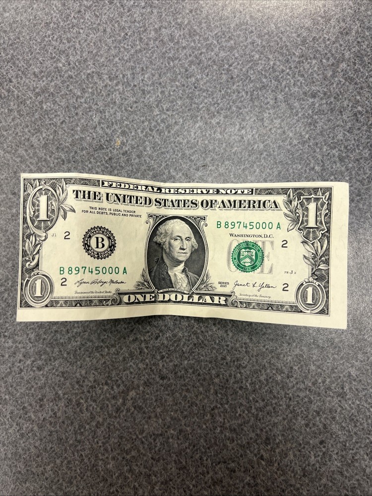 one dollar bill error print