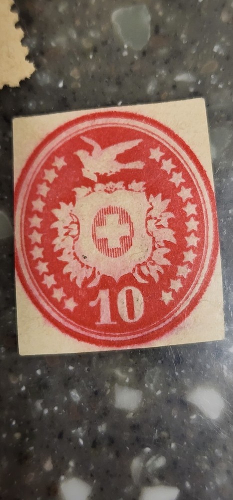 Foreign 10c Red Stamp Used - #A726