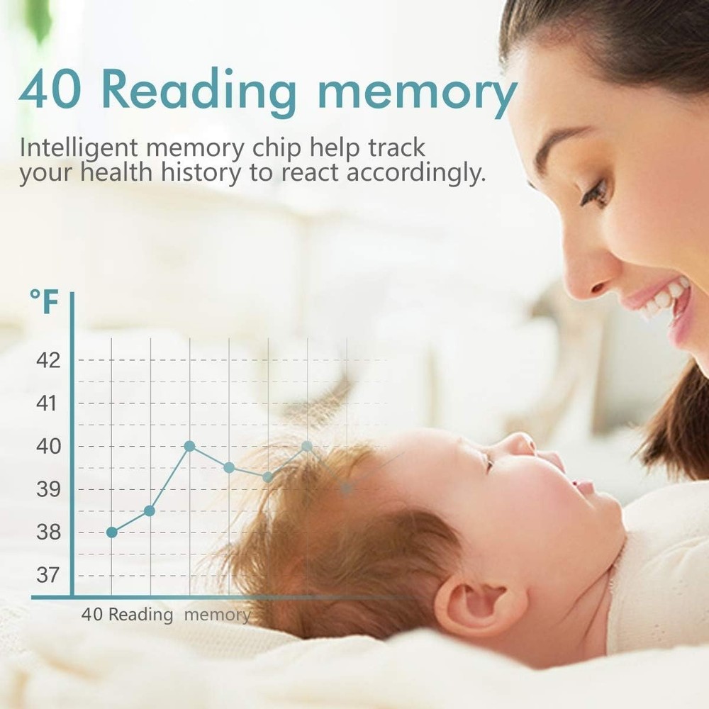 Classic Digital Thermometer with Quick 1-Second Reading - Family Essential