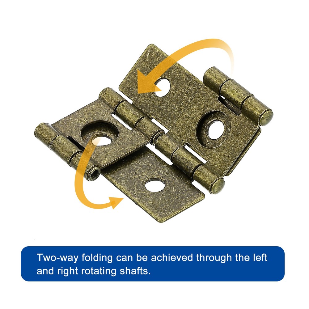 Double Acting Hinges Folding Screen, 8Pcs 1.85" Double Swing Hinges, Bronze