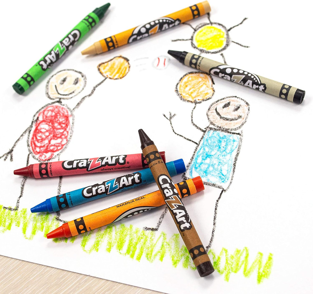96Ct Crayons in Flip-Top Box with Sharpener