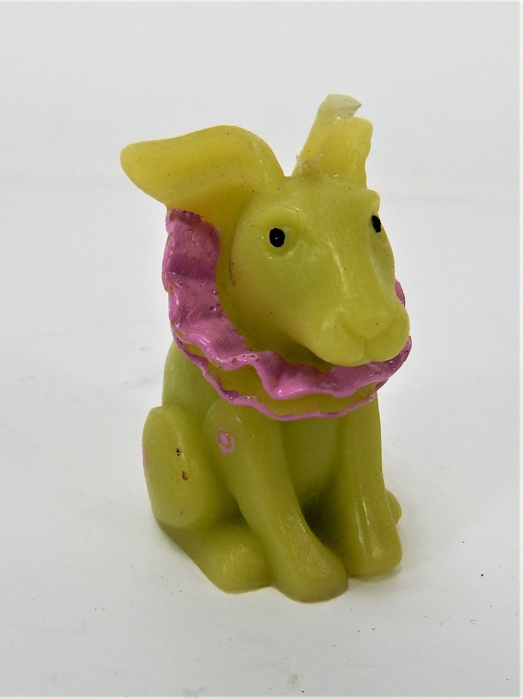 Vintage Novelty Candle Circus Rabbit 3"