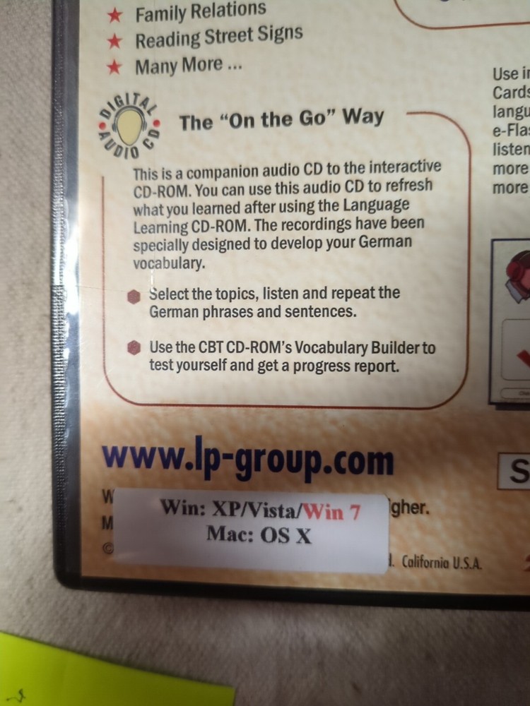 Laser Publishing Language Learning Series System: German for PC, Mac