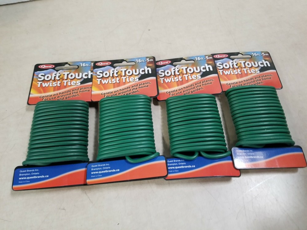 Lot of 4 - Quest Soft Touch Twist Ties