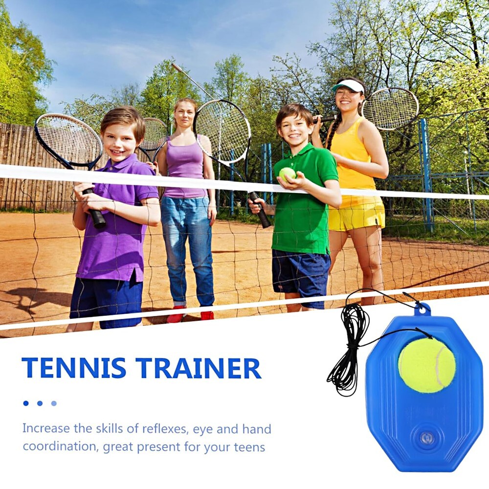 Advanced Robust Easy to Use Tennis Rebound Training Base Device with String Ball