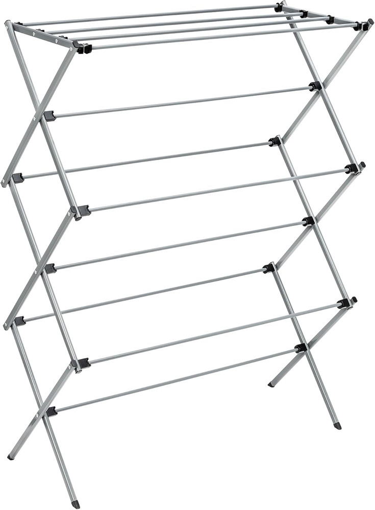 Honey-Can-Do Collapsible Laundry Drying Rack, Sturdy Steel, Foldable & Portable