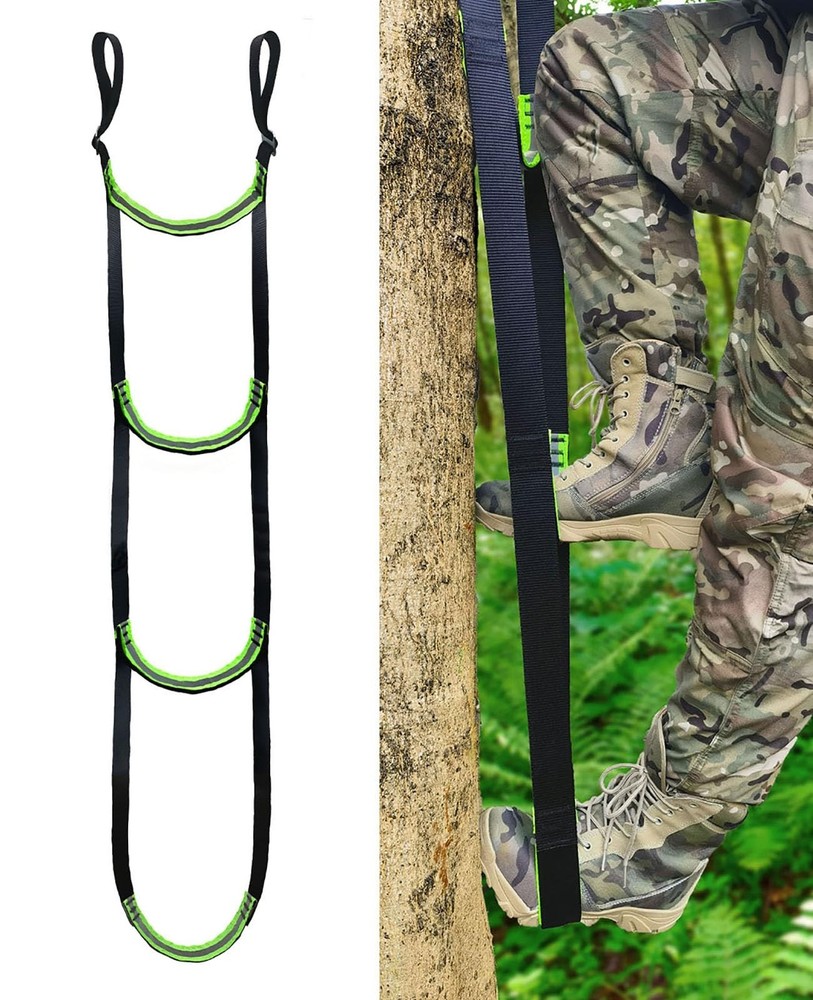 4-Step Climbing Aider - Double-Thickened, Adjustable Hook & Loop, Lightweight Ro