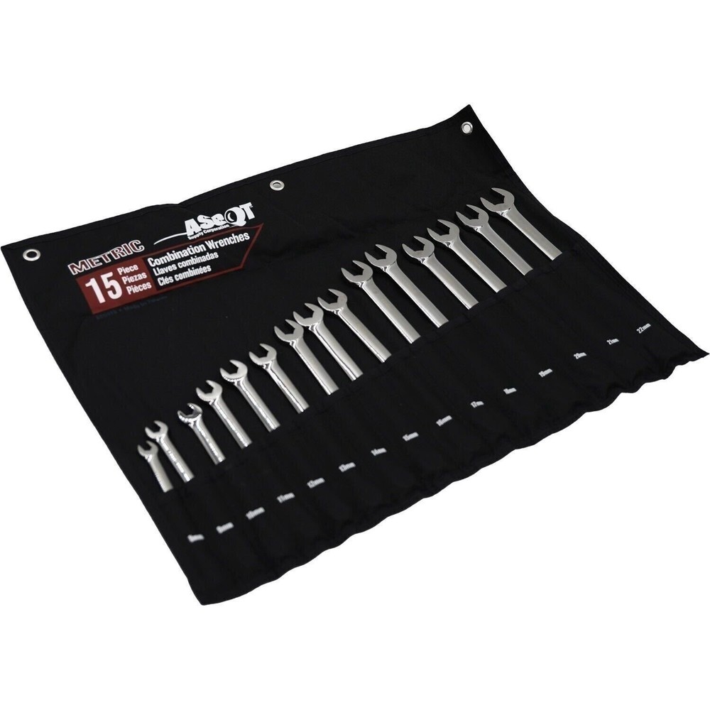 Ascot 15 Piece SAE Combination Long Wrench Set
