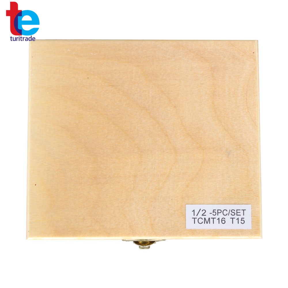 5 Pack 1/2" Carbide Indexable Turning Tool Lathe Tool Bit With Carbide Inserts