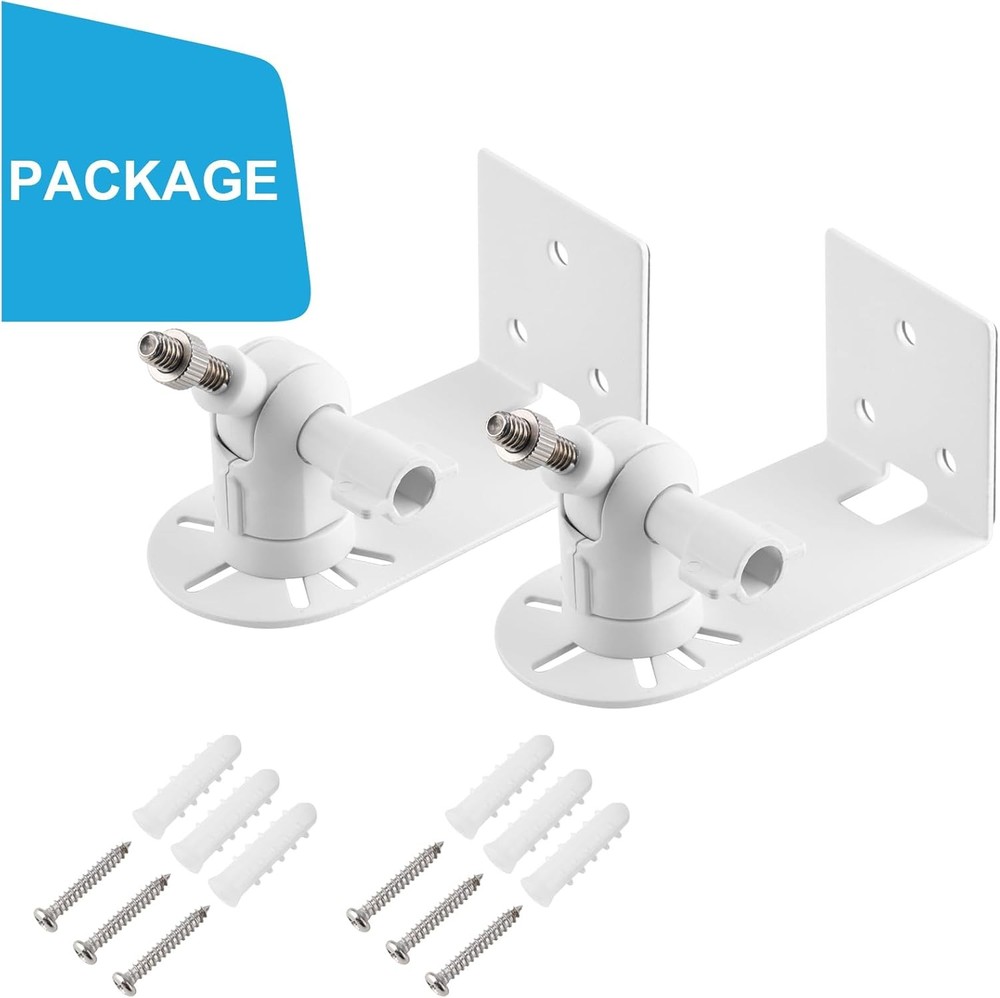 2Pack Adjustable Metal Camera Mount for Arlo Essential/XL 2nd White