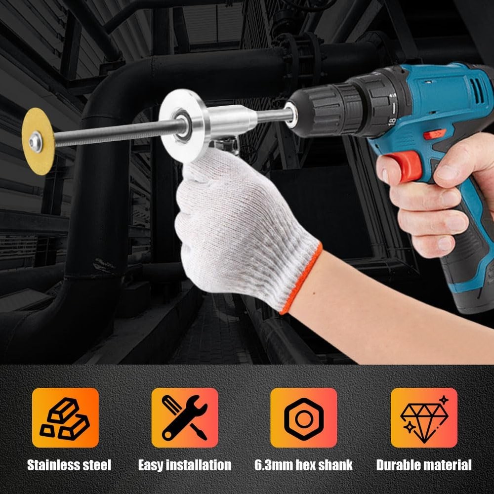 7-Inch PVC Pipe Cutter Tool for Drill-Internal/Inside Pipe Cutting, PVC Cutte...