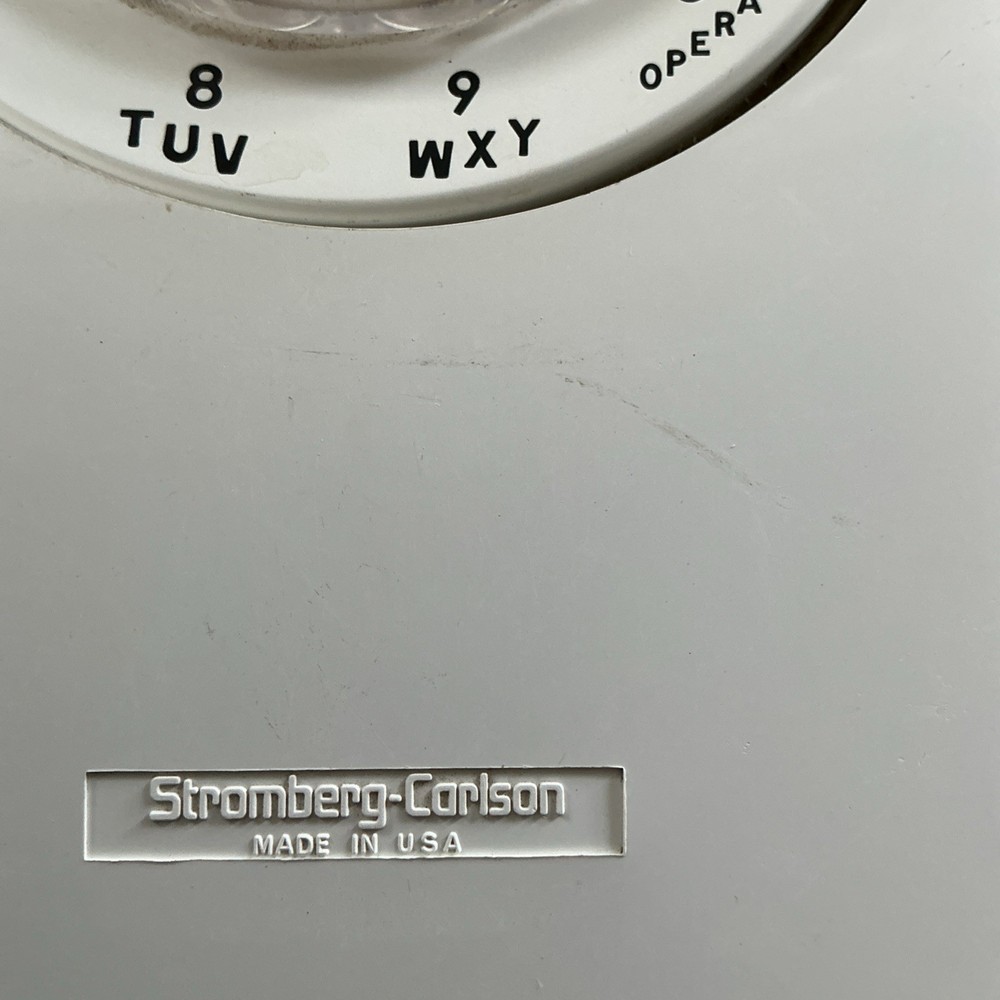 1970s ROTARY WHITE WALL PHONE Bell Systems
